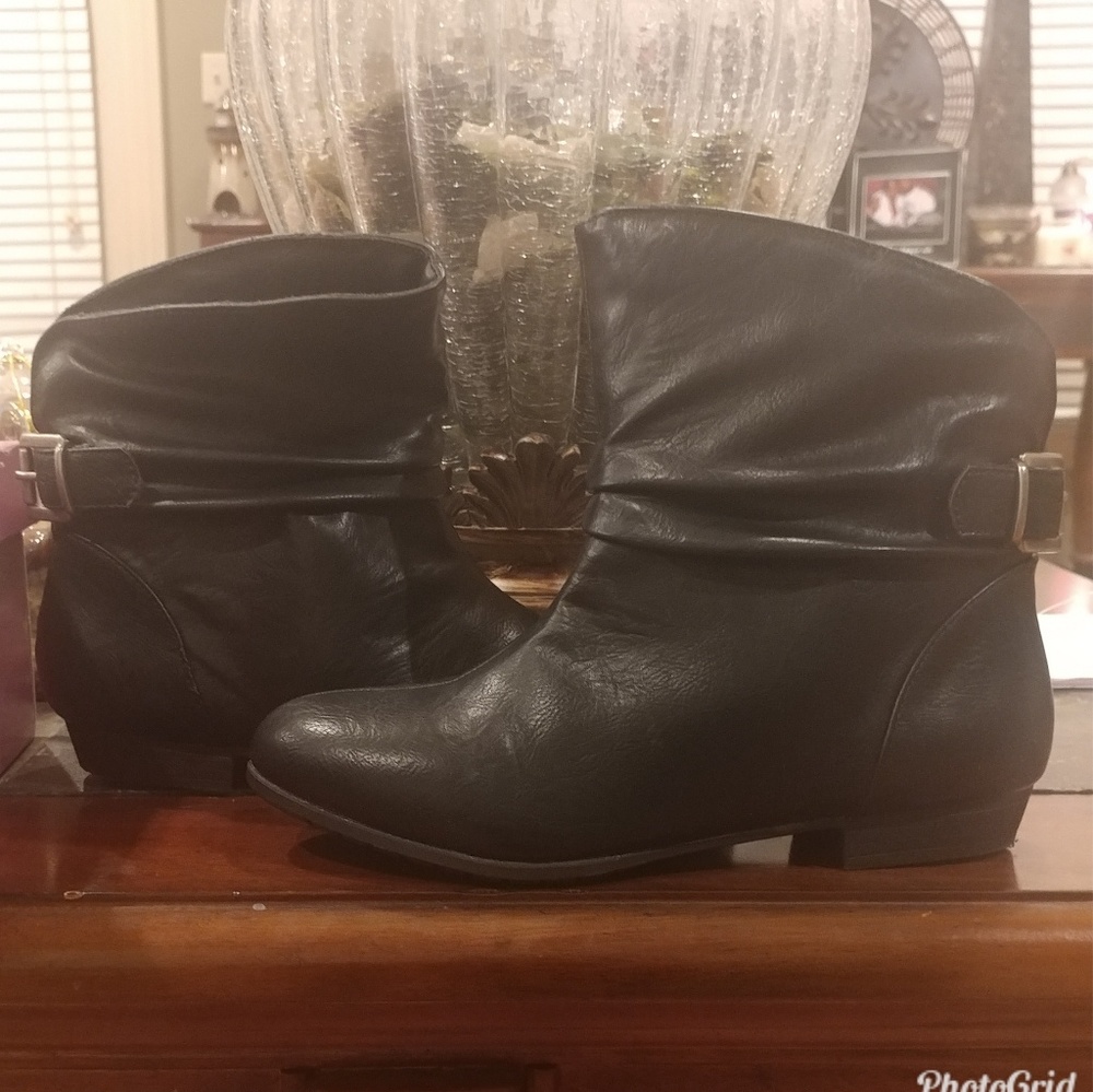 Black ankle boots